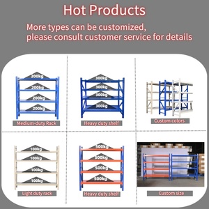 Scaffalatura Industriale Senza Bulloni, Unità di Stoccaggio in Acciaio per Ufficio, Garage, Magazzino, Sistema di Scaffalature per Pallet - Product Image 6