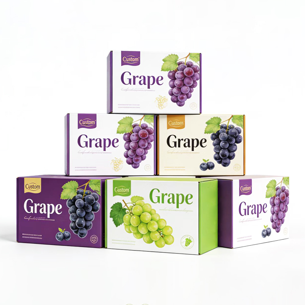 Durable Grapes Box Export - Custom Recyclable Packaging