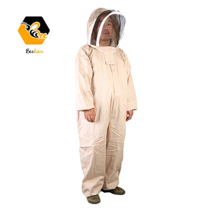 Combinaison en pur coton à capuche pour apiculteur, vêtements de Protection, évasé, voile d'abeille, veste de costume - Product Image 3