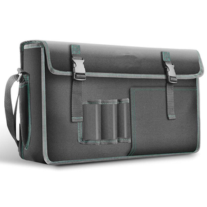 Bolsa de Herramientas de Lona Resistente para Electricistas, Bolsa de Almacenamiento con Cierre de Cremallera Resistente al Desgaste para Carpintería - Product Image 1
