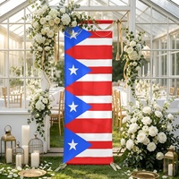 Drapeau de Porto Rico personnalisé en tissu multi-tailles, pour décoration murale domestique, séances photo en studio et présentation d'événements familiaux