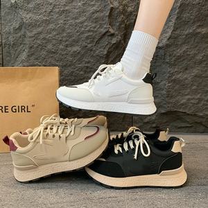 Zapatillas de running de moda transpirables con cordones y suela gruesa, estilo universitario cómodo para mujer, nueva colección otoño 2025 - Product Image 2