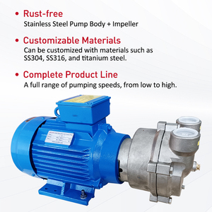 Wordfik 2BV2071 SS304 SS316 Corrosion Resistant 33mbar <strong>5HP</strong> Water Ring Vacuum <strong>Pump</strong> for Chemical Industry - Product Image 3