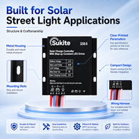 Contrôleur solaire PWM Boost 3238 3.2V 40W 20A fiable de Sukite pour éclairage public à énergie solaire avec capteur