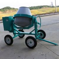 Bétonnière à essence/diesel de grande capacité 500L, bétonnière à tambour portable