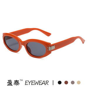 แว่นตา แว่นกันแดดทรงแคทอาย UV400 กรอบพีซี สไตล์ยูนิเซ็กส์ - Product Image 5