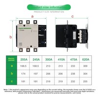 Contacteurs AC Schneider LC1D205M7C D245Q7C LC1D300F7C 3 phases 50Hz 220V/380V/110V/48V