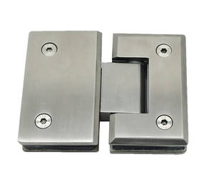 Bisagras de gabinete de cierre suave de 180 grados, herrajes de vidrio, bisagra de vidrio a pared para Baño - Product Image 2