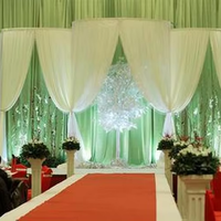 Système portable de poteaux et de rideaux pour événements, support de toile de fond pour mariages, fêtes et expositions