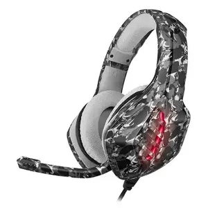 Meilleur casque de jeu J1 léger, antibruit, avec protège-oreilles à mémoire douce, casque filaire avec microphone, 2022