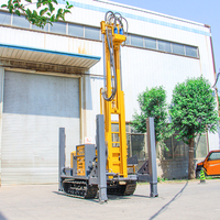 Foreuse rotative sur chenilles portable HUAYAO pour puits profonds de 200 mètres avec moteur CHANGCHAI 100 CV et composants de base de transmission