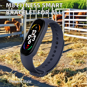 Braccialetto Smart Band Fitness M8 con Display OLED per Uomo e <span class=keywords><strong>Donna</strong></span>, Design Flip, Tracker Sportivo, Smartwatch Economico - Product Image 2