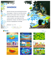 Table interactive tactile personnalisée de haute qualité pour jeux multijoueurs en intérieur, bac à sable interactif pour enfants avec projection