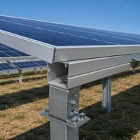 Support de montage solaire H2 solar 41*41 en acier profilé Q235B, épaisseur 2,0 mm et 2,5 mm