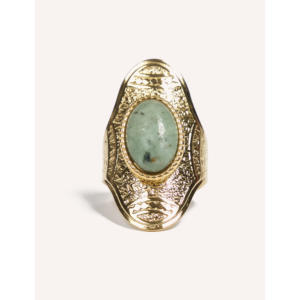 Anello Estivo YFB R15 Regolabile con Pietra Naturale/Guscio e Acciaio Inossidabile, Anelli alla Moda all'Ingrosso - Product Image 2