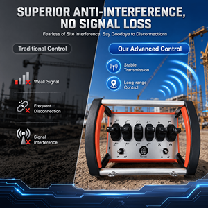 Multi Channel Industrial Wireless <b>Remote</b> <b>Control</b> with Anti-Slip Silicone Grip Handle for Crane Hoist <b>Truck</b> - Product Image 5