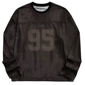 Fabricants de maillots de football américain classiques personnalisés Maillot en maille à manches longues respirant par sublimation pour le football - Product Image 1