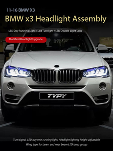 Fari LED Modificati per Auto, Luci Diurne a LED, Fari Anteriori per <span class=keywords><strong>BMW</strong></span> X3 <span class=keywords><strong>F25</strong></span> X4 F26 2011-2016 - Product Image 3