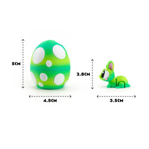 Vashine - Conejo Impreso en 3D, Regalo de Pascua, Juguetes, Decoración del Hogar, Conejo de Cristal Flexible, Colección de Figuras de Acción Impresas en 3D - Product Image 6