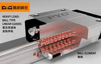 Venta directa de fábrica Guías lineales personalizadas HGW25CC Máquinas de corte por láser de husillo de bolas Componentes Rieles lineales de 100-6000mm