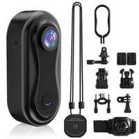 Cámara Deportiva Portátil 4K con Pantalla HD de 0.96" para Ciclismo, Motociclismo, Mascotas y Deportes Extremos