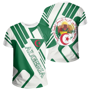 T-shirt africain imprimé à la demande algérie t-shirt africain en gros Style Rockie mâle à manches courtes été vêtements décontractés respirant - Product Image 1