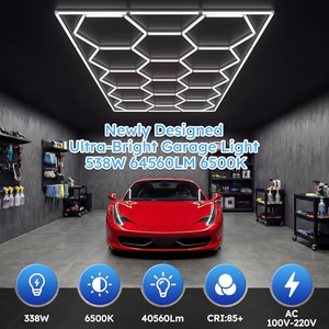 Lumière de garage hexagonale tendance 6000K, luminaire décoratif spécial pour garage, sous-sol, entrepôt, atelier de beauté automobile, magasin de voitures - Product Image 4