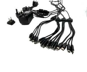 50 écouteurs stéréo à 3 canaux avec <span class=keywords><strong>chargeur</strong></span>, fournitures <span class=keywords><strong>d</strong></span>'usine, fête, musique, Led, sans fil, hi-fi, casque Disco silencieux, 16 Ports - Product Image 4