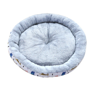 Wholesale Soft <b>Cat</b> Bed Fluffy Round Bed Warm Comfortable Soft <b>Plush</b> Faux Fur Pet <b>Cat</b> Dog Bed - Product Image 1