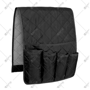 Sac de rangement suspendu pour accoudoir de canapé, 35x13 pouces, organisateur multi-poches en polyester pour télécommande et articles quotidiens dans le salon - Product Image 5