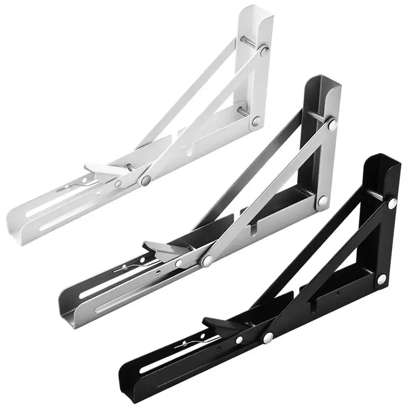 Suporte de aço Billy Triangle laminado de ferro engrossado para prateleira de parede, suporte de aço para prateleira de parede, hardware para suporte