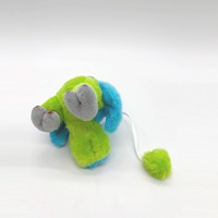 Jouets en peluche de perroquet bleu de simulation, autocollants de réfrigérateur, animaux en peluche, poupées créatives, aimants décoratifs pour la maison