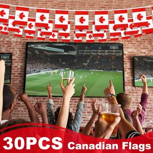 Bandera Canadiense con Diseño de Hoja de Arce, Doble Cara, Poliéster, Plegable, 33 pies, 30 Banderas para el Día de Canadá y <span class=keywords><strong>Festivales</strong></span> Patrióticos - Product Image 5