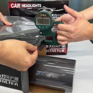 Film de protection de carrosserie NIKO Smoky Black auto-réparateur anti-rayures en TPU PPF avec rejet UV à 99 % et IR à 28 %, garantie 5 ans - Product Image 3