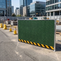 Panneau sandwich en mousse galvanisée couleur gazon, qualité ingénierie, protection réfléchissante IP55, clôture temporaire de protection pour métro