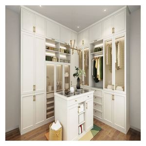 Armarios de Vestidor Modernos de Alta Gama, Plegables, de Madera Maciza Europea, Personalizados - Product Image 4