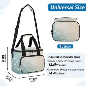 Sac isotherme multifonctionnel grand format pour étudiants, personnalisable avec logo, pour pique-nique, sac à bandoulière, prix de gros - Product Image 3