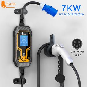 Cargador Portátil para Vehículos Eléctricos Tipo 2, 7 kW, 32 A, Corriente Ajustable, Control por Aplicación, Fabricante - Product Image 6