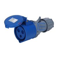 Connecteurs industriels femelles HFE IP44 110V 220V 32 ampères 2P+E avec prise