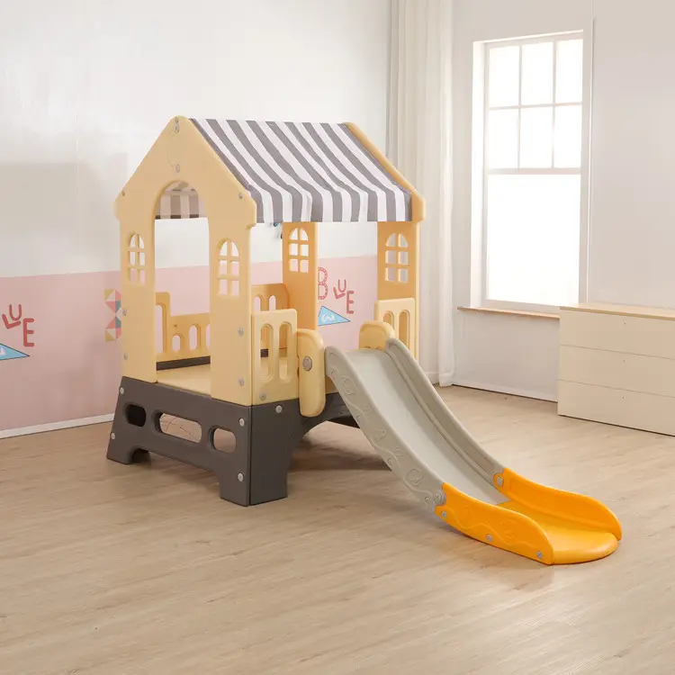 Toddlers' Small Slide Kids Plastic Indoor Playground for Home Kids Zone