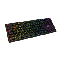 Aikun GX390WR 2.4G kablosuz şarj edilebilir oyun klavyesi, dinamik gökkuşağı arka ışık, 90 tuşları kauçuk anahtarı, çoklu OS uyumluluk