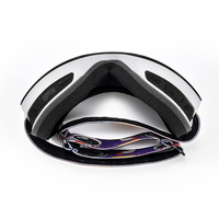 Lunettes de neige avec système magnétique, forme cylindrique, sangle réglable, protection UV, compatibles avec les casques, pour le cyclisme en extérieur, taille moyenne