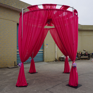 Aluminum pipe and drape portable <b>backdrop</b> <b>stand</b> for wedding events - Product Image 1