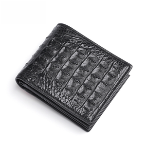 <span class=keywords><strong>Portefeuille</strong></span> en cuir de crocodile pour homme, porte-monnaie en cuir véritable, <span class=keywords><strong>portefeuille</strong></span> court, porte-cartes décontracté pour homme - Product Image 6