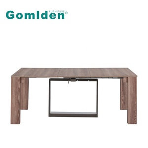 <span class=keywords><strong>Table</strong></span> à manger moderne <span class=keywords><strong>carrée</strong></span> en <span class=keywords><strong>bois</strong></span> extensible pour 4 à <span class=keywords><strong>8</strong></span> <span class=keywords><strong>personnes</strong></span> Design peu encombrant avec feuille pour cuisines et petits appartements - Product Image 4