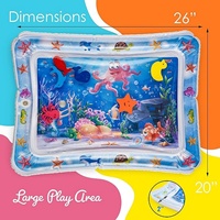 Tapis aquatique gonflable premium pour le jeu sur le ventre, centre d'activités pour bébés et tout-petits, en PVC, couleur personnalisable pour la maison
