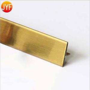 Profilo a T in Acciaio Inox 304 Dorato per Decorazione Piastrelle, Fornitore Professionale L2002 - Product Image 2