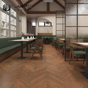 Piastrelle in Velluto Morbido Effetto Legno per Pavimenti Soggiorno, Finitura Crema, 600x1200mm Concavo Convesso, 800x800mm Piastrelle in Porcellana - Product Image 4