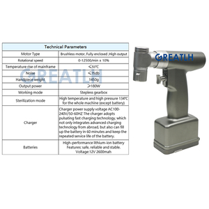 Alta Qualidade Brushless Medical Saw Medic Drill Power Broca Ortopédica Broca e Serra - Product Image 3