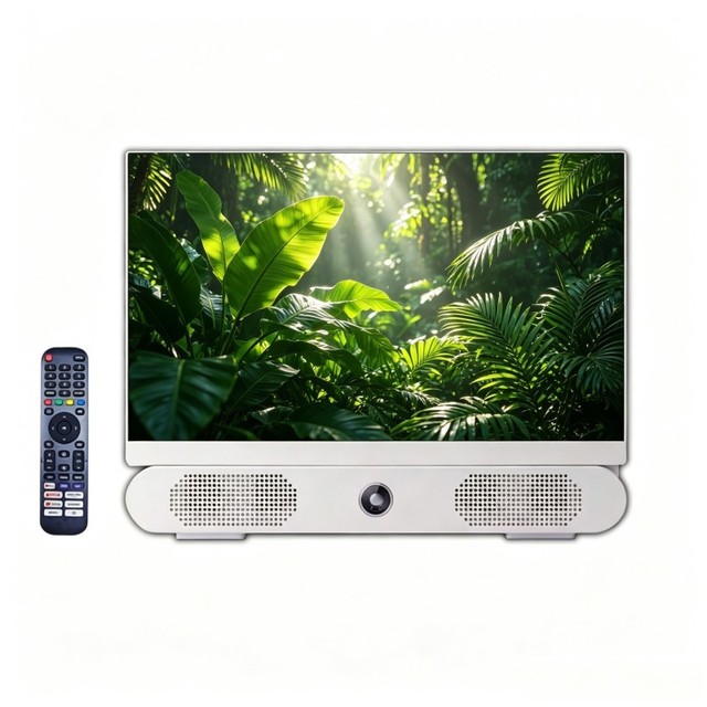 24 Inch Portable Smart Google TV Full HD LED Hotel Use Android Black Rechargeable Battery